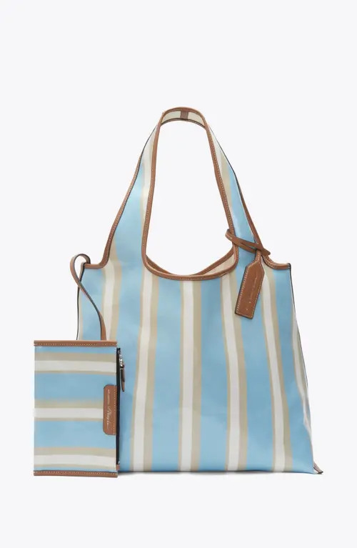 3.1 Phillip Lim Dual Stripe Market Tote in Blue-Pink Multi at Nordstrom | Nordstrom