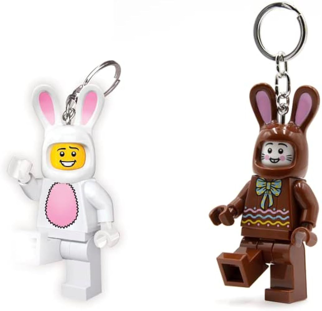 LEGO Classic Bunny Suit Guy and Chocolate Bunny Keychain Light Bundle | Amazon (US)