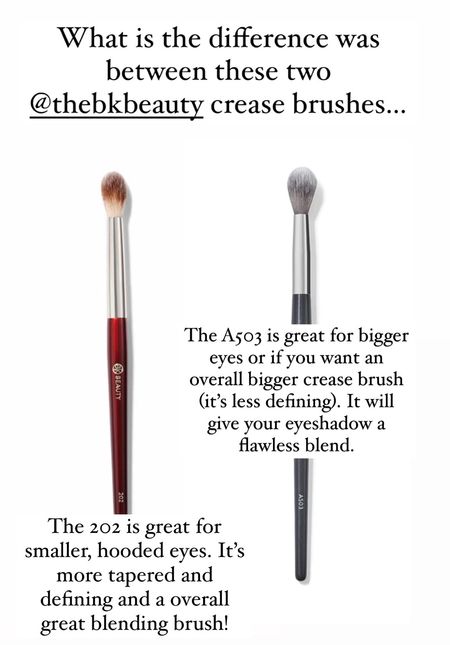 Two great crease brushes. Both on sale with code BFCM23! 

#LTKsalealert #LTKGiftGuide #LTKCyberWeek