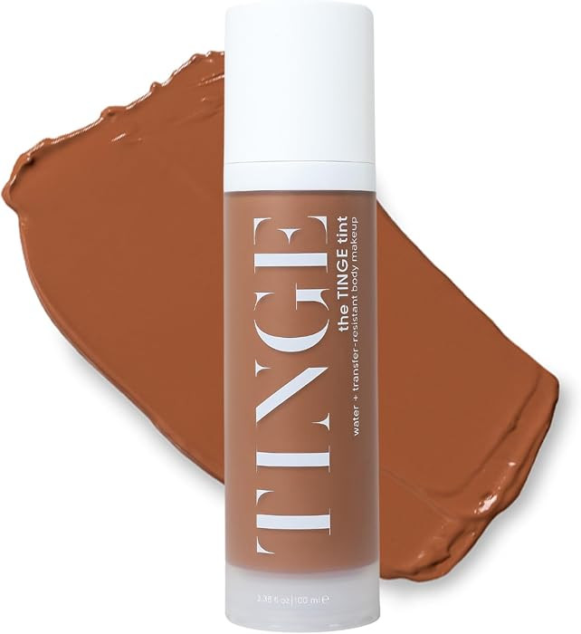 Tinge Body Makeup, Deep Warm, Water & Transfer Resistant, 3.38 Fl Oz | Amazon (US)