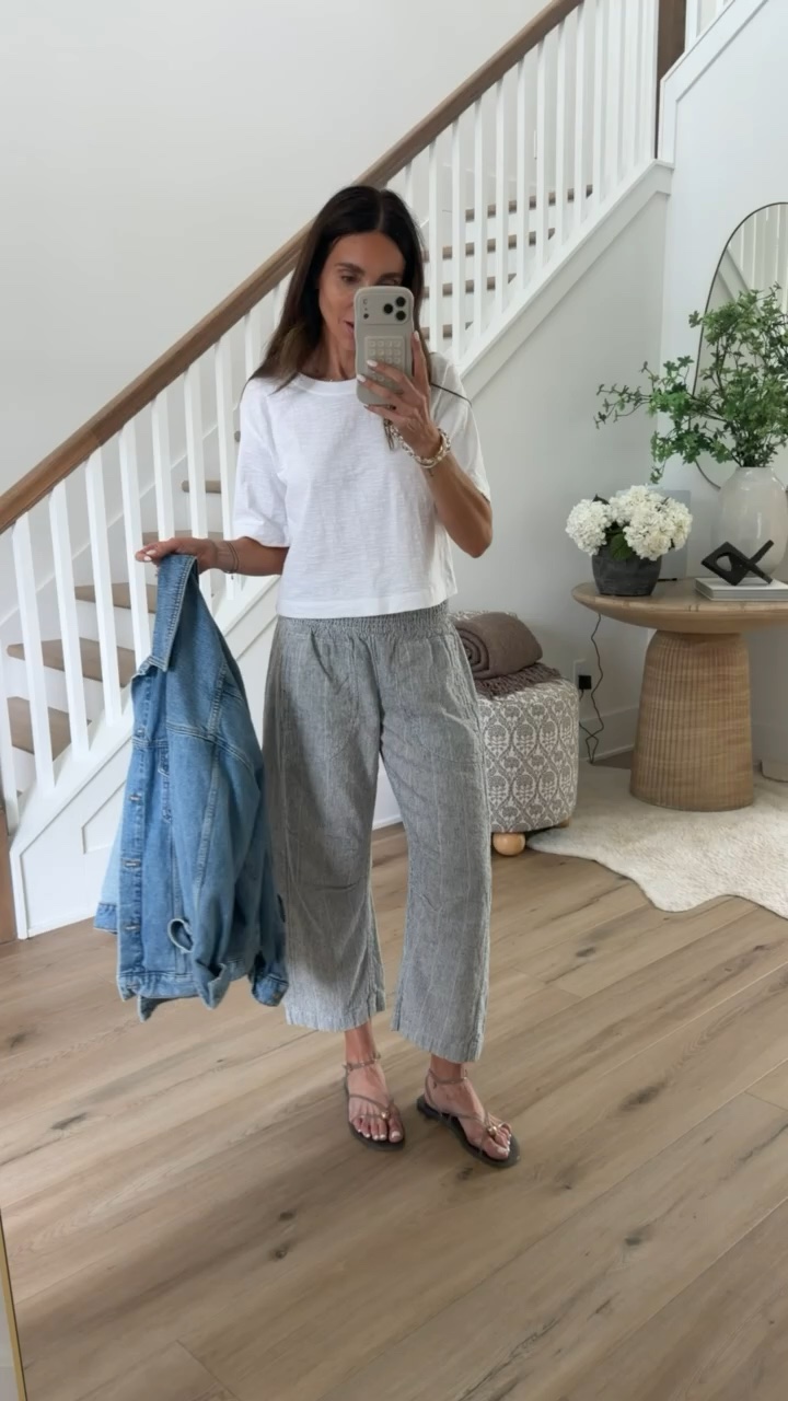 Anthropologie 20% Off a Regular-Price Purchase $100+ code ANNAB20.

casual linen outfit, comfy everyday style, effortless chic outfit, minimalist summer outfit, relaxed style, neutral outfit, wide leg pants outfit, summer fashion, travel outfit, annabrstyle

#LTKSaleAlert #LTKOver40 #LTKootd