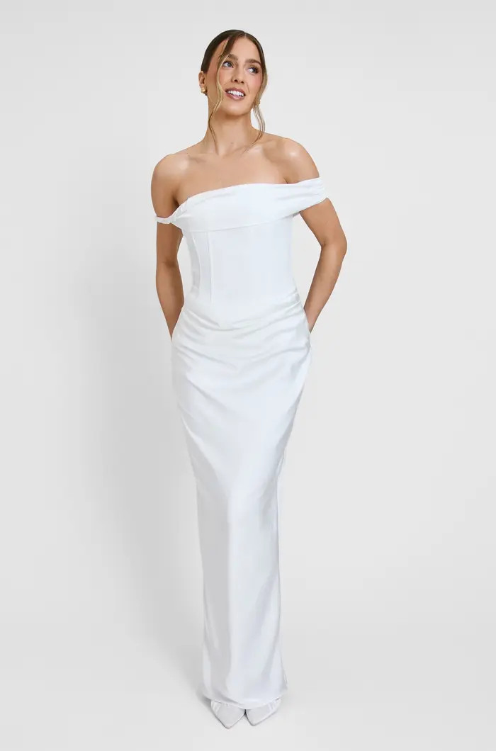 Twist Strap Corset Maxi Dress | Nordstrom