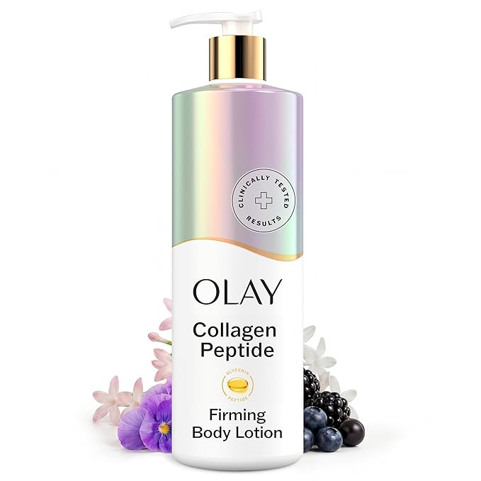 Olay Body Lotion for Women, Firming with Collagen Peptides Serum, Visibly Firmer Skin, 24hr Moist... | Amazon (US)