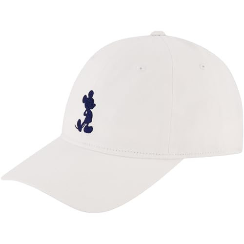 Disney Mickey Mouse Dad Hat, Adult Baseball Cap with Curved Brim, White, One Size | Amazon (US)