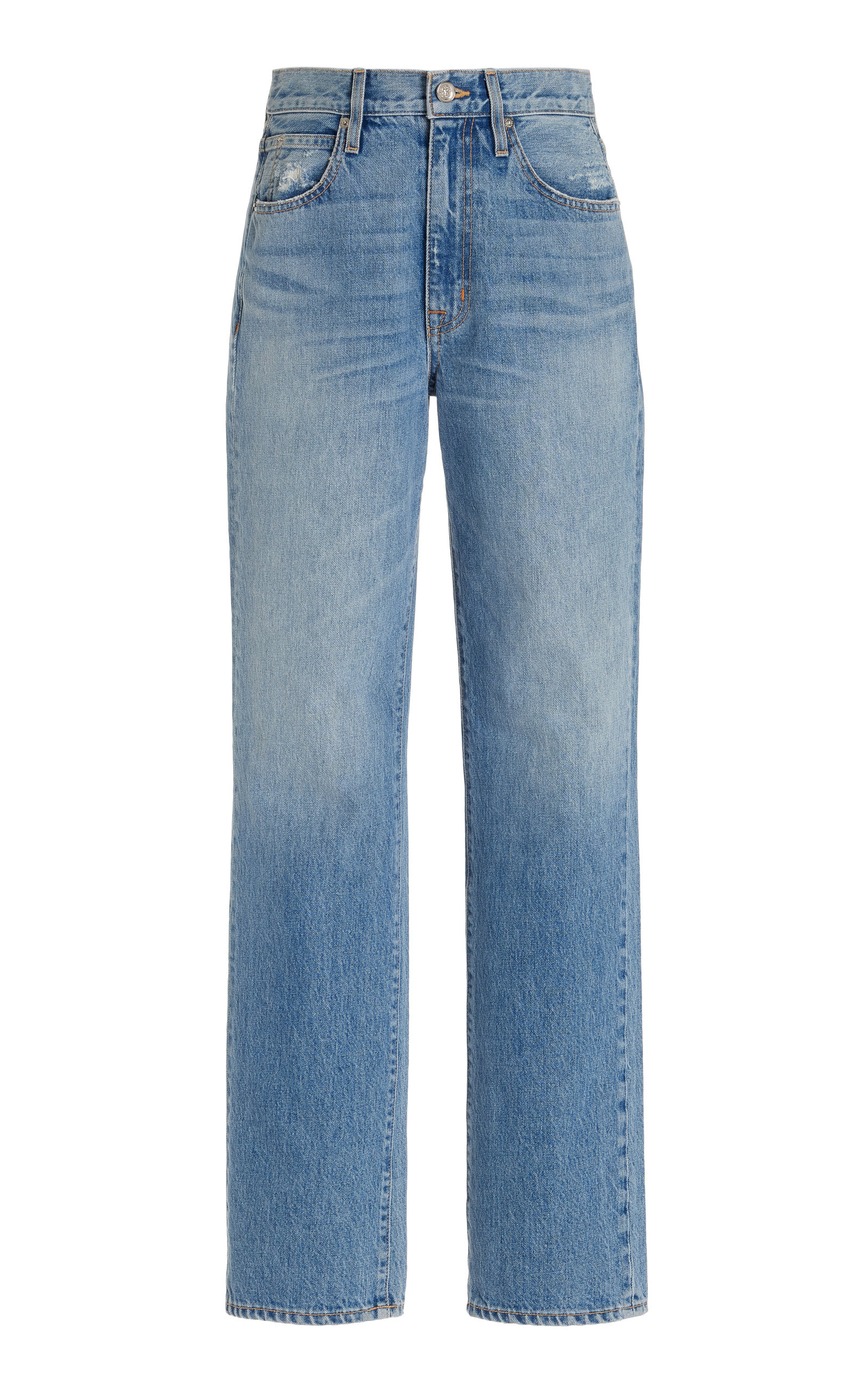 London Stacked Rigid High-Rise Straight-Leg Jeans | Moda Operandi (Global)