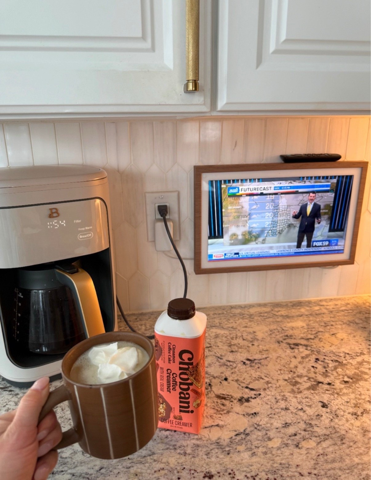 Walmart coffee pots! Can hold up to 14 cups of coffee! And we all love our Amazon echo dot!! Love that we can watch anything from the kitchen while cooking! 

#LTKHome #LTKmorningroutine #LTKdayinmylife
