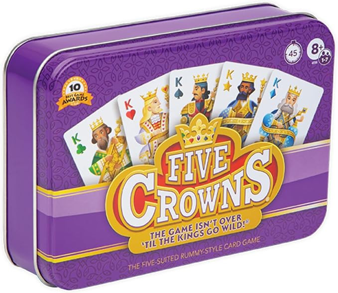 PlayMonster Five Crowns Collectible Tin – Card Game for Kids and Adults, Family Game Night, The... | Amazon (US)