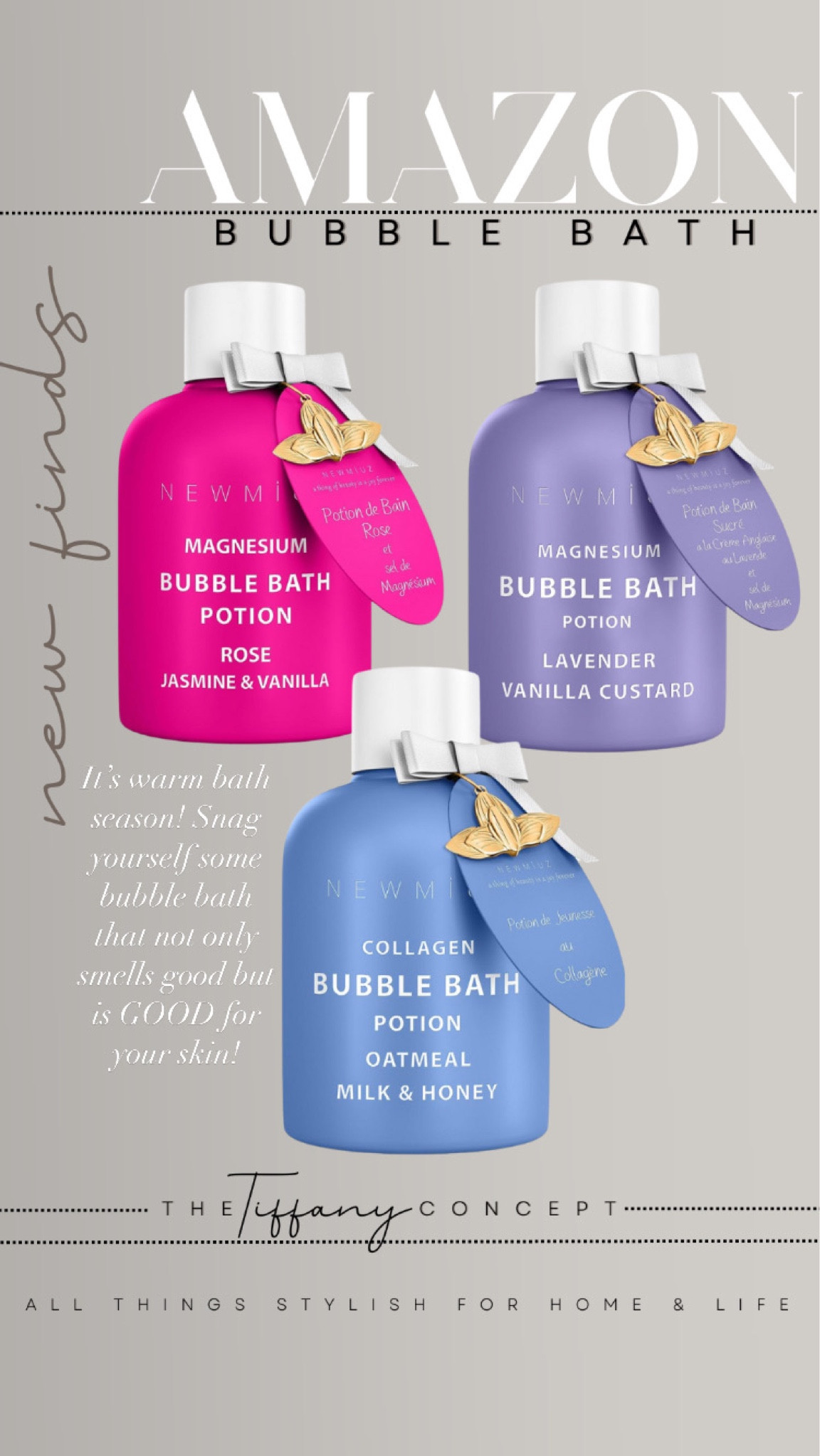 It is warm bath season! Snag yourself some BUBBLE BATH that doesn’t just smell good but is GOOD FOR YOUR SKIN! 

#LTKFamily #LTKFindsUnder50 #LTKBeauty