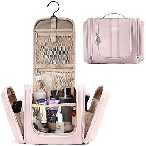 Hanging Toiletry Bag, BAGSMART Travel Toiletry Organizer with hanging hook, Water-resistant Cosme... | Amazon (US)