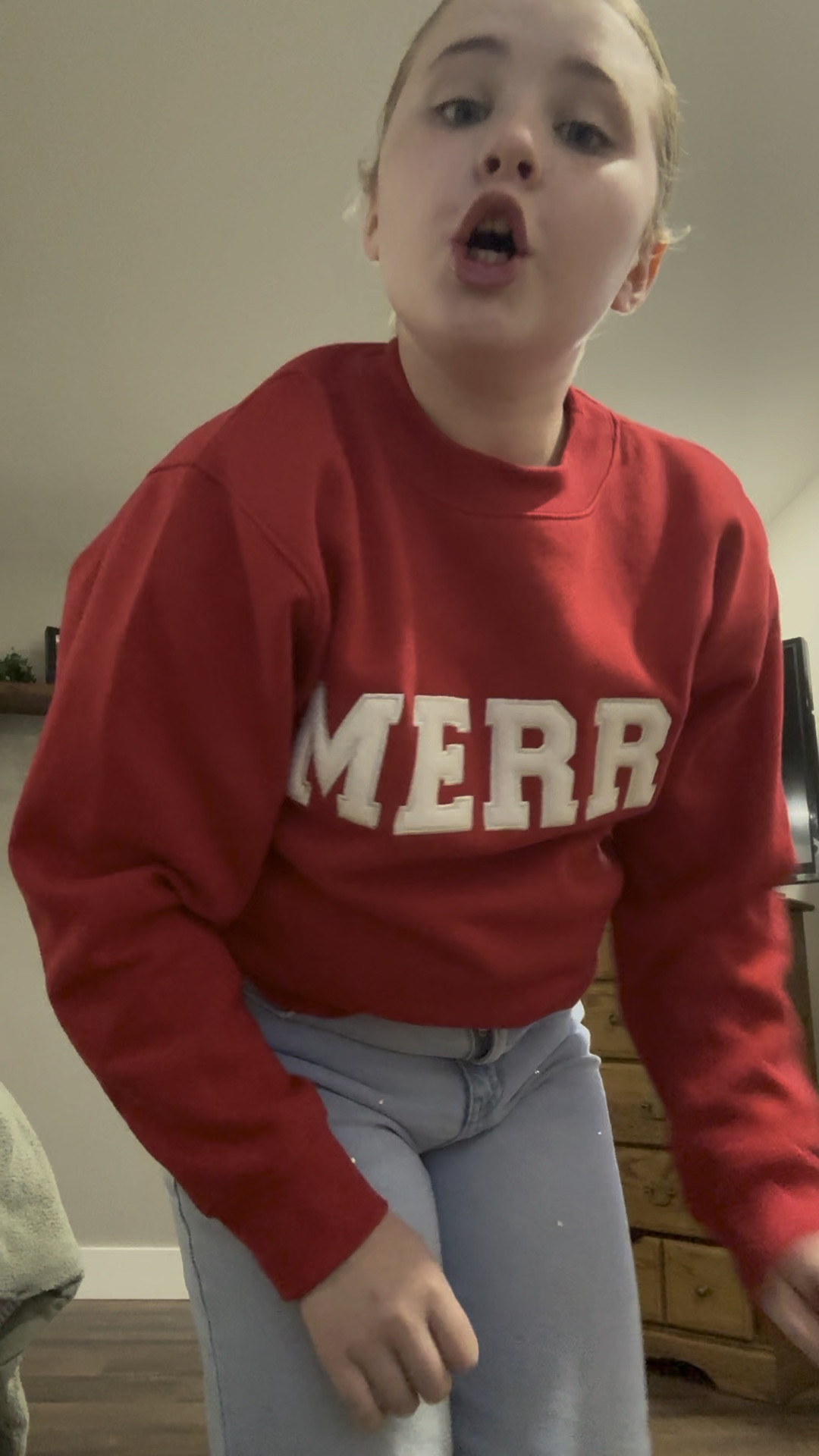 Target fit check from my mini me! She’s wearing the XS in the Merry top 🎄 

Christmas, Christmas shopping, target, sweatshirt, Saturday night fit, shopping, Christmas fit 

#LTKHoliday #LTKFindsUnder50 #LTKKids