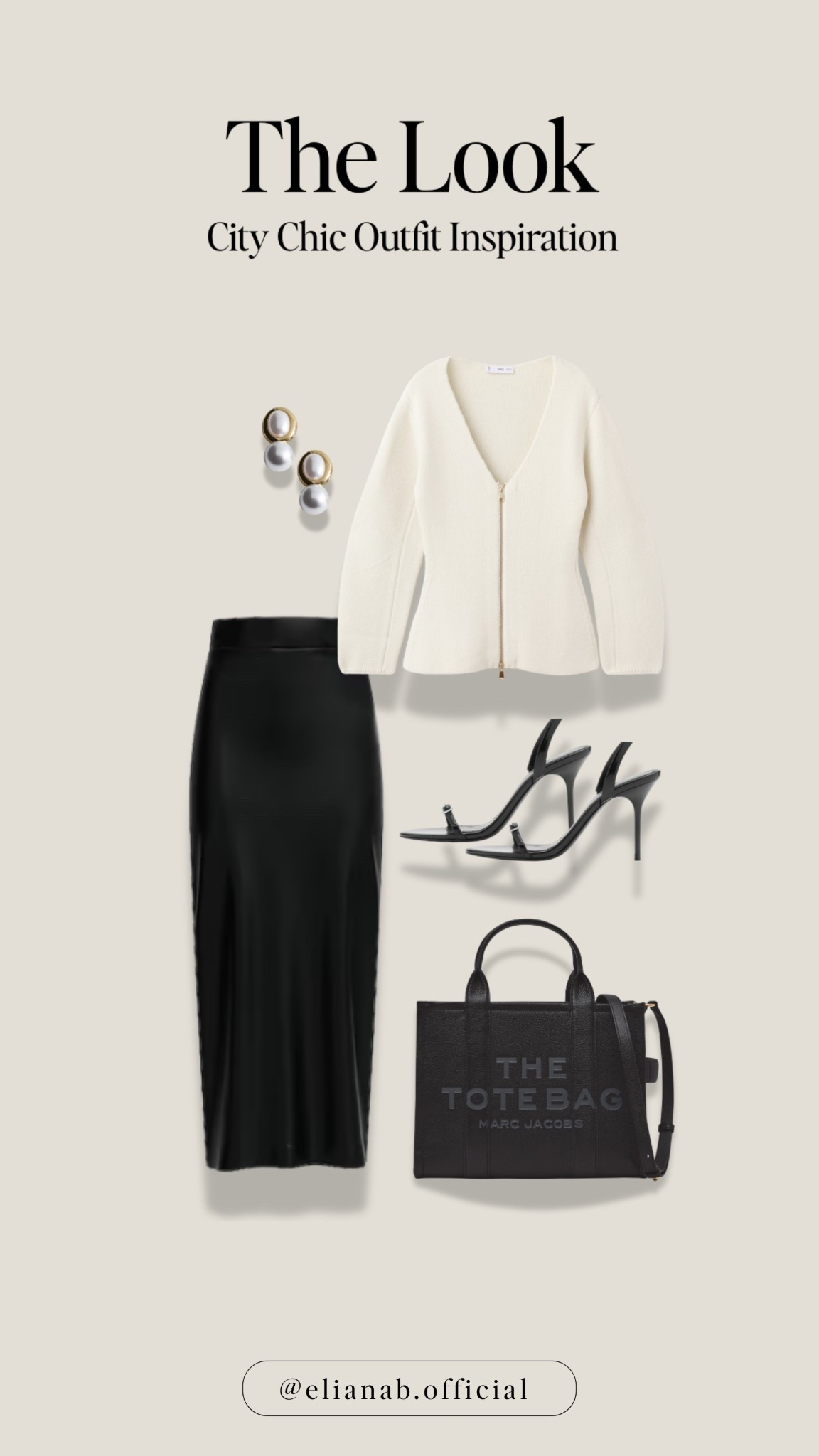 Minimal perfection for busy days! This cream zip cardigan + black maxi skirt combo feels effortlessly put-together. 
Perfect for meetings, coffee dates, or gallery hopping. Love the strappy heels! 
Sharing similar styles at all price points!
city chic | workwear | minimal style | marc jacobs | black and white | daily look 

 #LTKStyleTip #LTKItBag

#LTKSeasonal