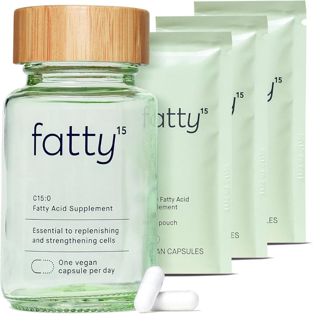 Fatty15 C15:0 Pentadecanoic Acid Supplement The Longevity Nutrient - 90 Vegan Capsules - 3X Cellu... | Amazon (US)