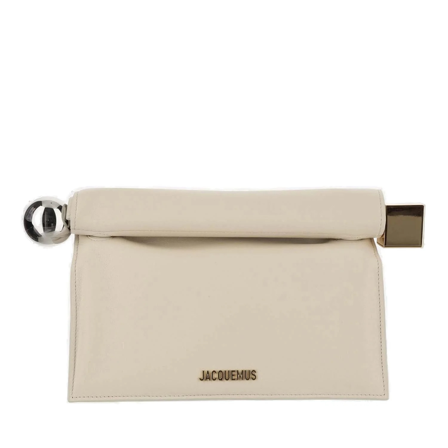 Jacquemus Take Out Logo Plaque Clutch Bag | Cettire Global