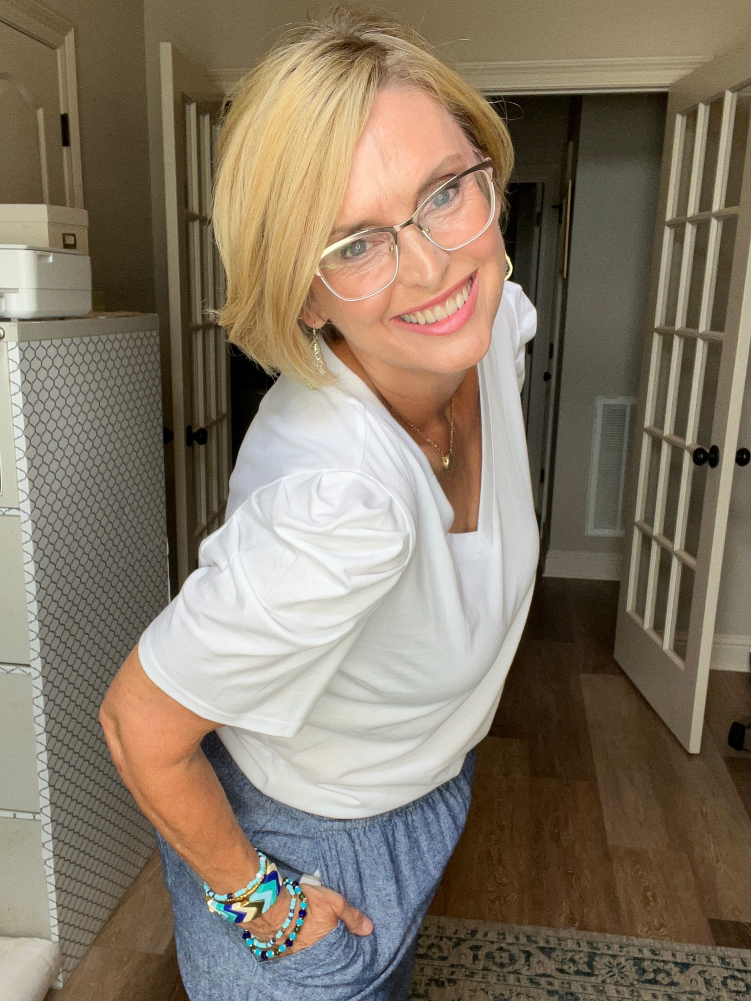 Super cute detail on the vee-neck tee. It’s available in tons of colors too! 

#LTKcurves #LTKSeasonal #LTKxPrimeDay