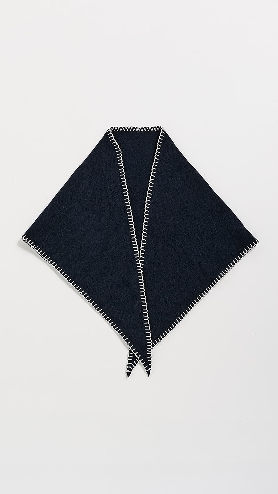 Simone Whipstitch Cashmere Bandana Triangle Scarf | Shopbop