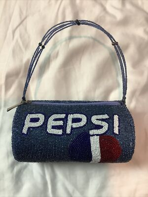 Vtg PEPSI COLA CAN BEADED PURSE HAND BAG CLUCH VERY RARE ONE OF A KIND HAND MADE  | eBay | eBay US