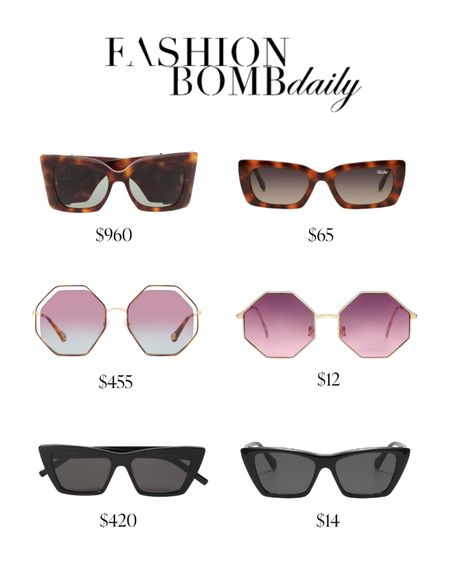 Save or splurge on these designer sunglass styles! Cheaper versions are linked 🤍

#LTKstyletip #LTKFind