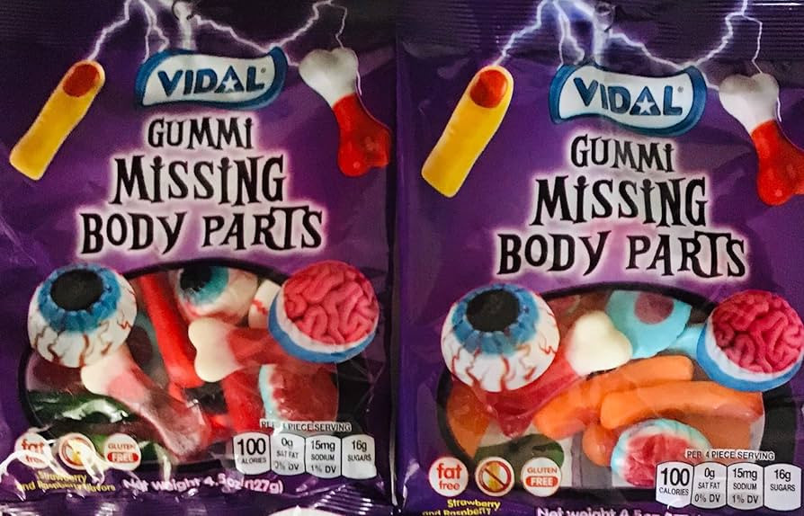 Halloween Gummi Missing Body Parts 4.5 Oz Bag (Pack of 2) | Amazon (US)
