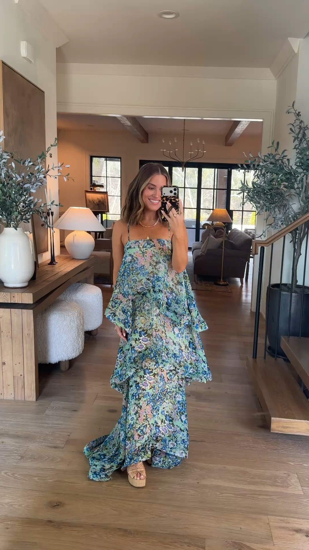 Wearing xs in this spring statement dress— the flare and ruffles are so flattering! Would be such a pretty dress for spring/summer weddings, events, etc! Use code HAPPY20 for 20% off today only at Revolve!! 

#LTKSaleAlert #LTKspring #LTKWedding