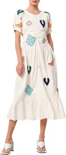Liz Short Sleeve Cotton Midi Dress | Nordstrom