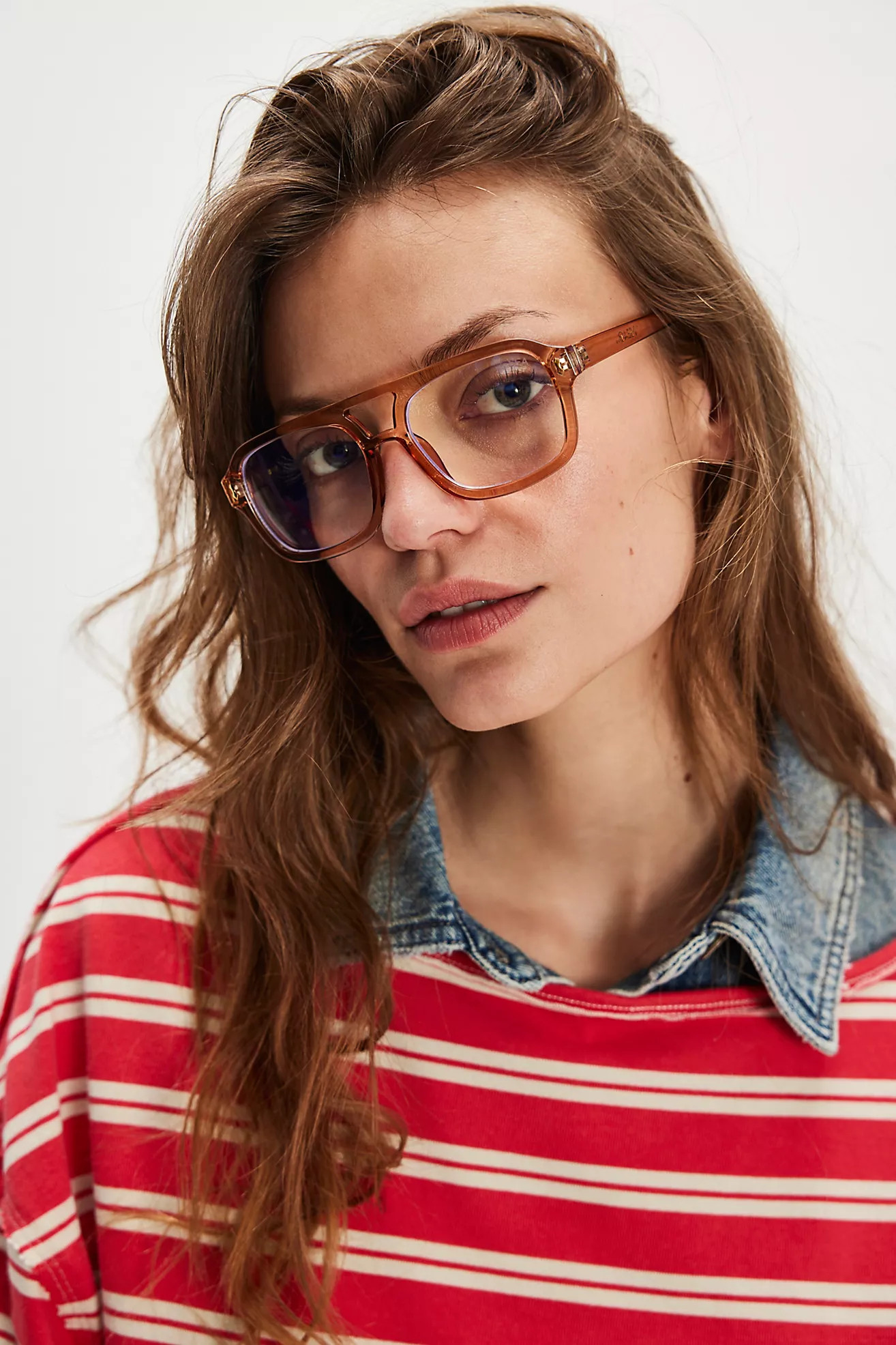 Royal Aviator Blue Light Glasses | Free People (Global - UK&FR Excluded)