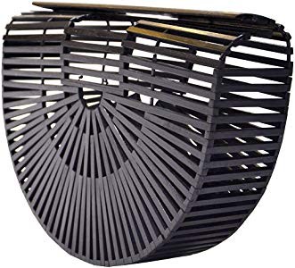 Womens Bamboo Handbag Handmade Large Tote Beach Bag | Amazon (US)