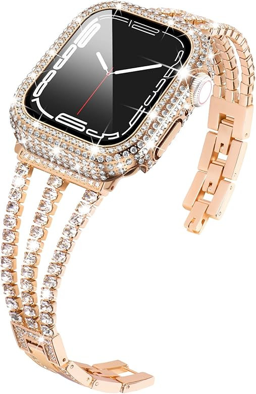 KADES Compatible for Apple Watch Band and Case Series 8/7/ SE/ 6/5/ 4/3/ 2/1 41mm 45mm 40mm 44mm ... | Amazon (US)