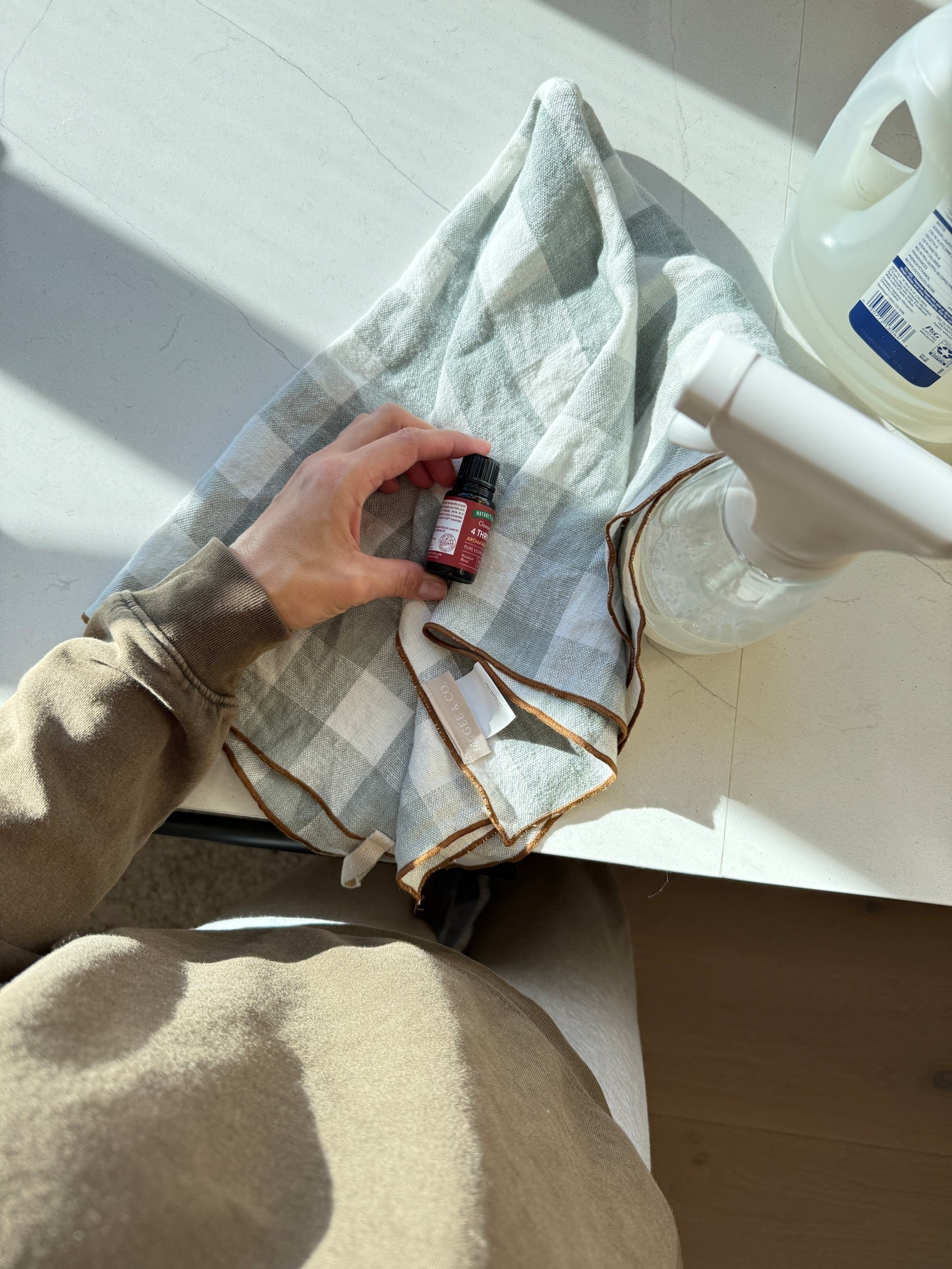 Make your own all purpose cleaner!

Fill a spray bottle almost all the way to the top with water, add two squirts of unscented dish soap and then 10 to 15 drops of this essential oil.

#LTKHome