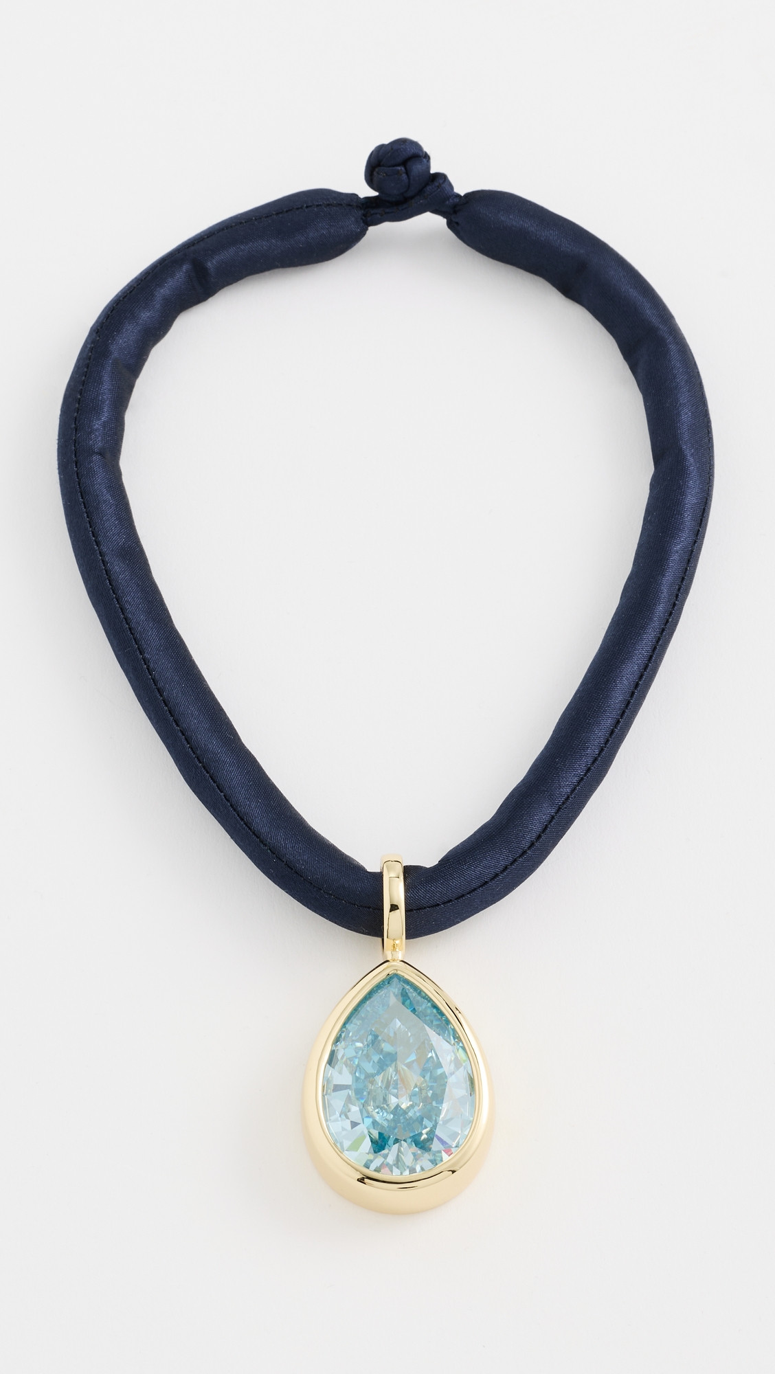 MAYAMAR Statement Teardrop Cord Necklace Turquoise One Size | Shopbop