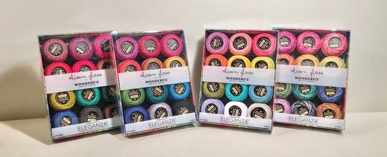 Alison Glass Thread Variety Packs, 8 wt. Egyptian Perle Cotton by Wonderfil | Etsy (US)