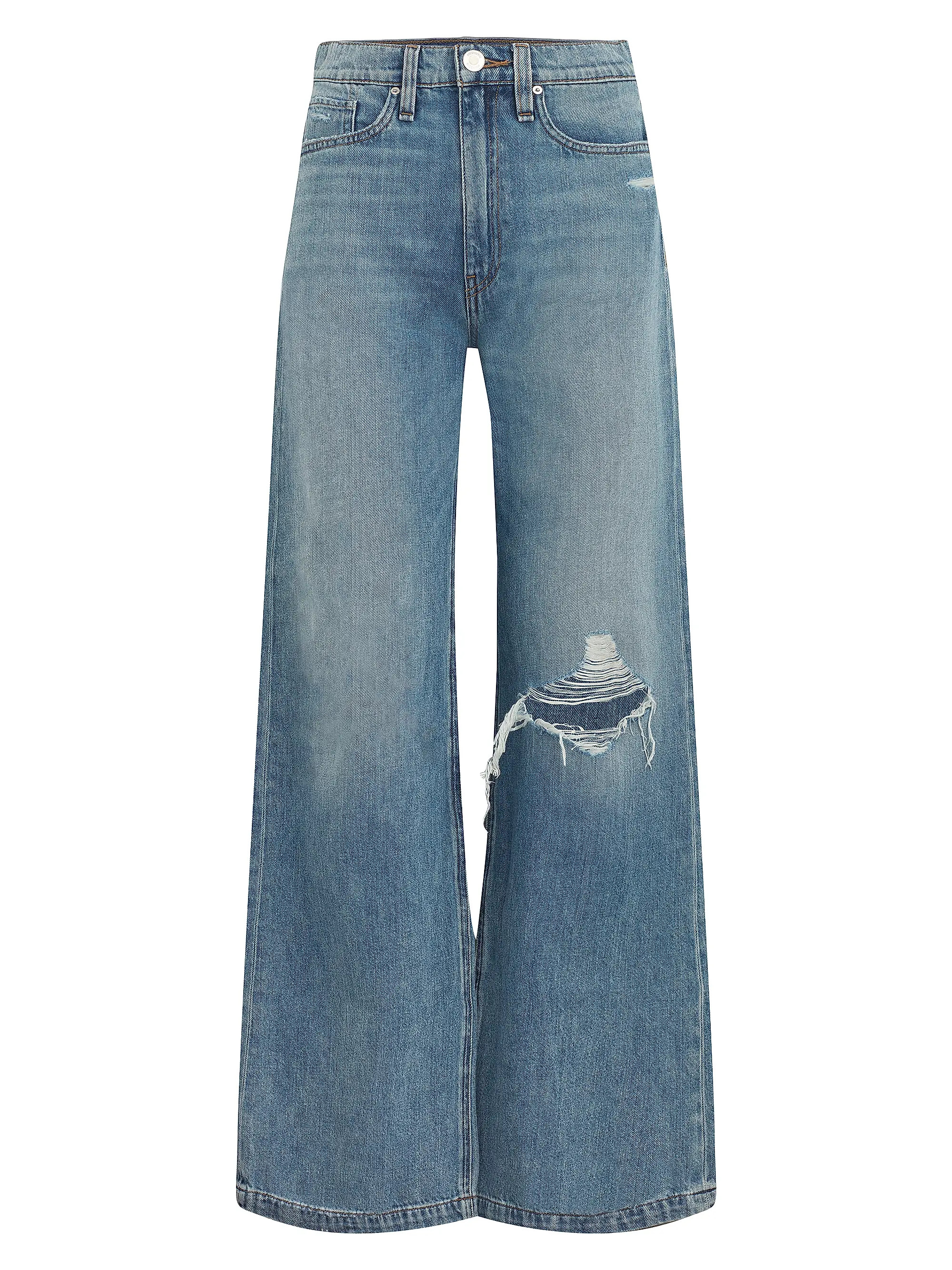 Thunder DestructedAll Flare LegHudson JeansJodie Distressed Wide-Leg Jeans$225
            
     ... | Saks Fifth Avenue
