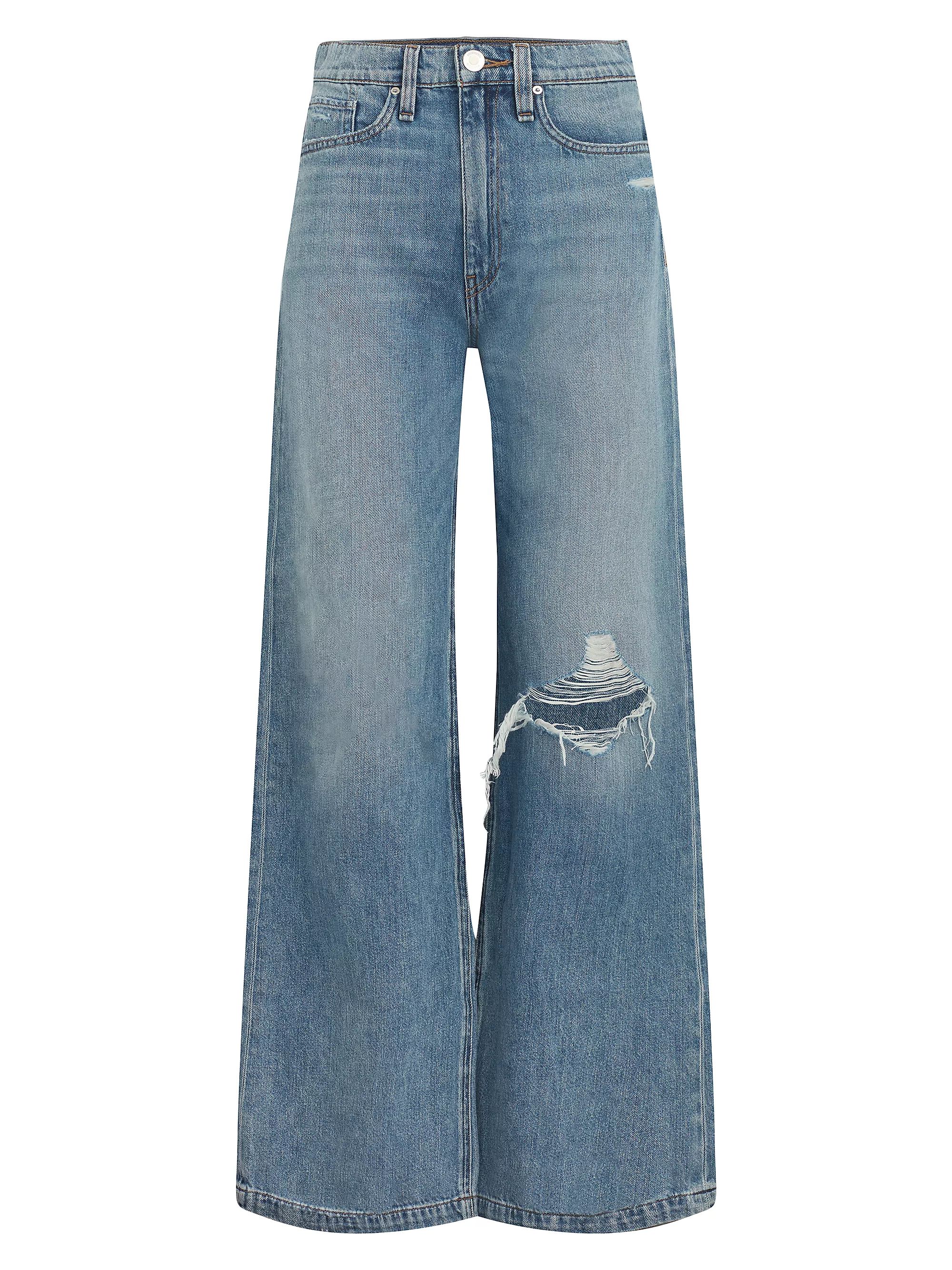 Thunder DestructedAll Flare LegHudson JeansJodie Distressed Wide-Leg Jeans$225
            
     ... | Saks Fifth Avenue