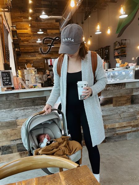 coffee shop outfit 

postpartum outfit, postpartum style, mama outfit, mama baseball hat, mom outfit, mom style, jumpsuit outfit, Nuna baby car seat, Amazon style 

#LTKstyletip #LTKbaby
