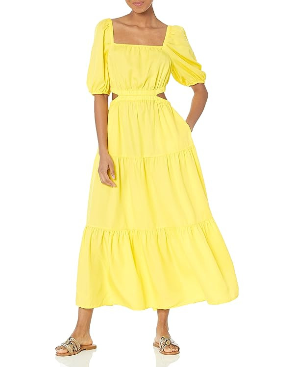 The Drop Women's Anaya Square-Neck Cutout Tiered Maxi Dress | Amazon (US)