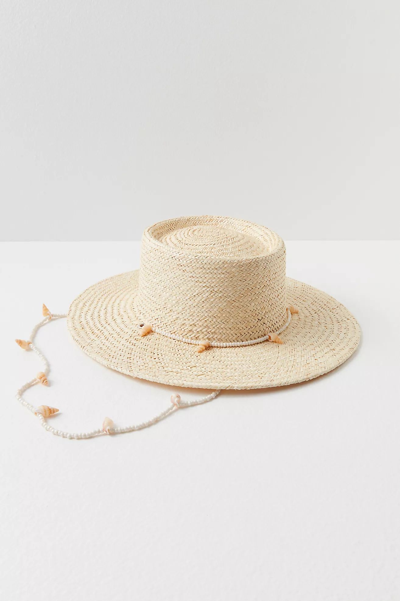Seashells Straw Boater Hat | Free People (Global - UK&FR Excluded)