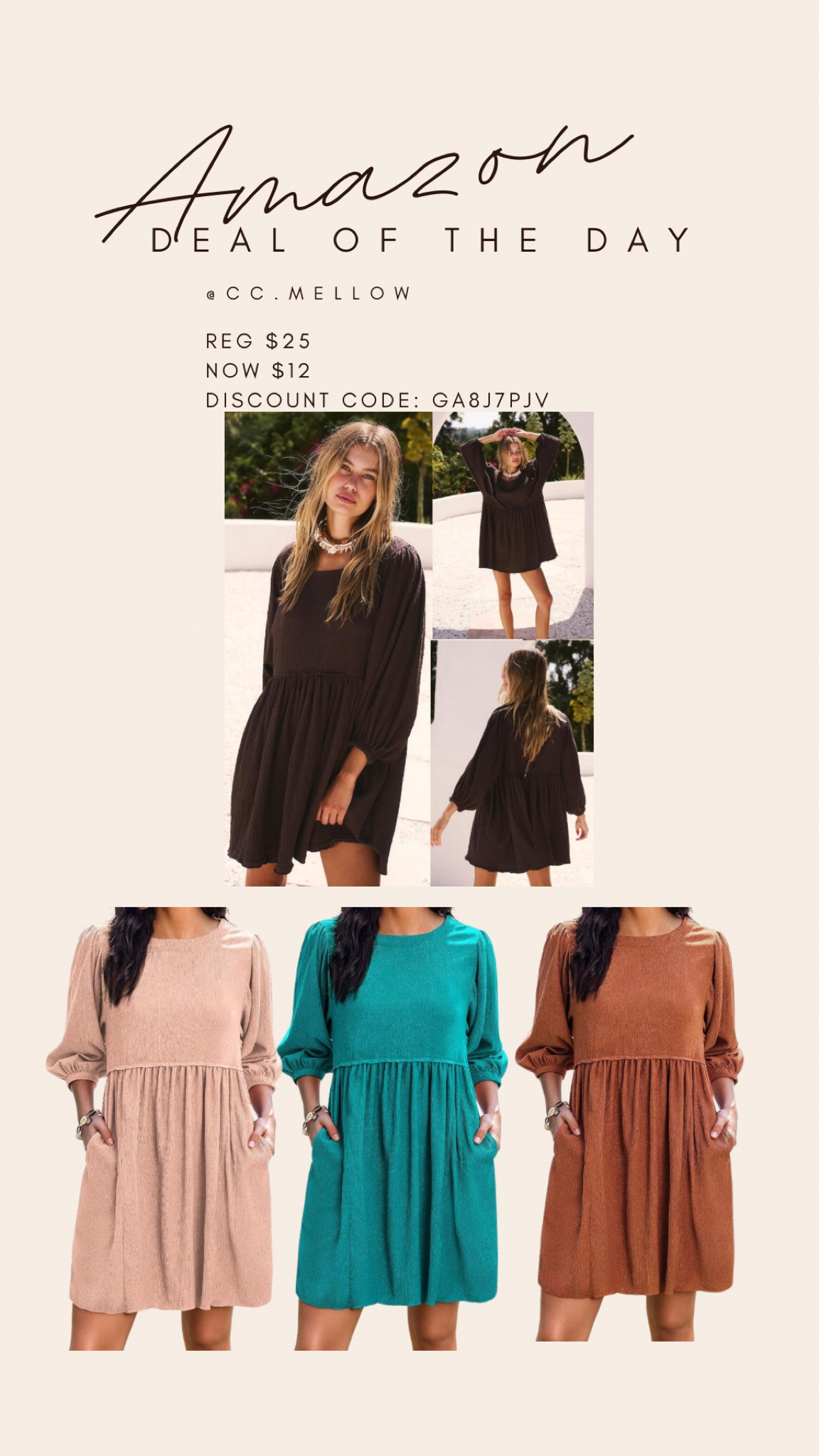 Amazon deal if the day. Free people vibes! I got the peacock blue color 

#LTKfindsunder50 #LTKSeasonal #LTKwedding