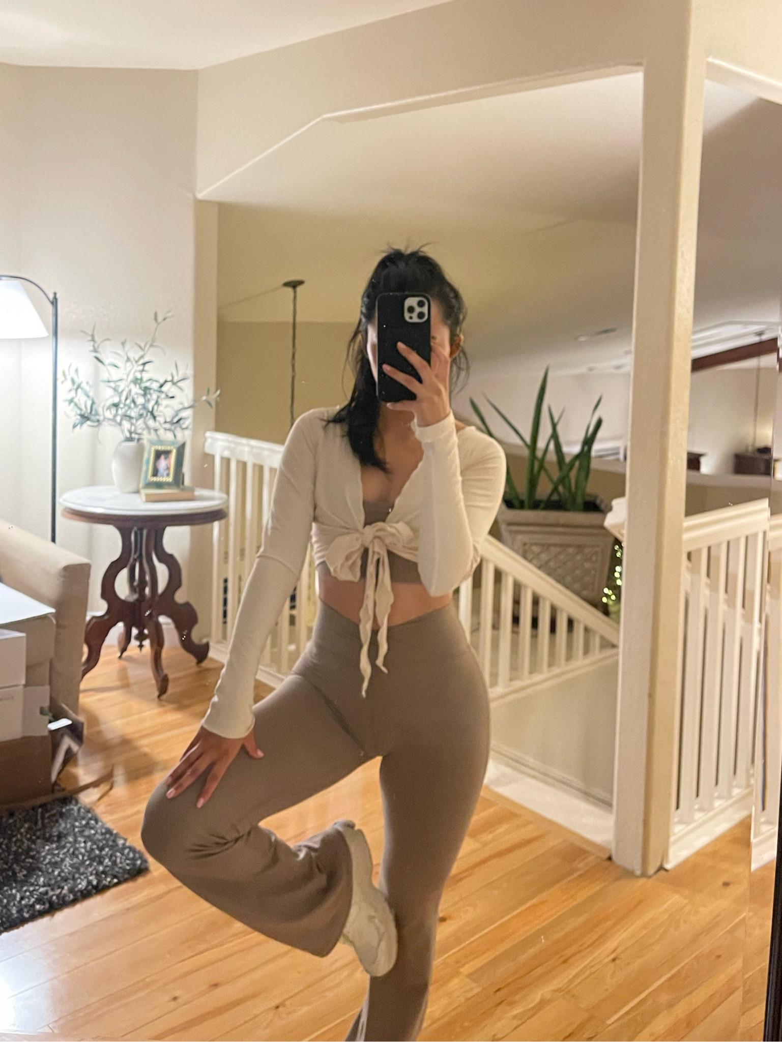 2xs In the bra top, zero in the leggings, s in the wrap top but wish I got an xs and 6 in the new balances 🫶🏼

#LTKTravel #LTKFitness #LTKStyleTip