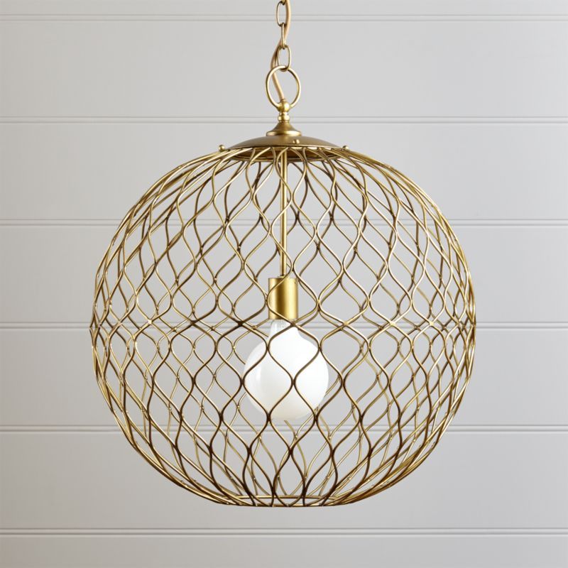 Hoyne Brass Pendant + Reviews | Crate & Barrel | Crate & Barrel