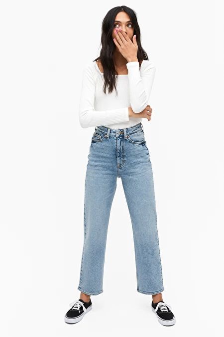 Zami blue jeans - Vintage blue - Jeans - Monki GB | Monki