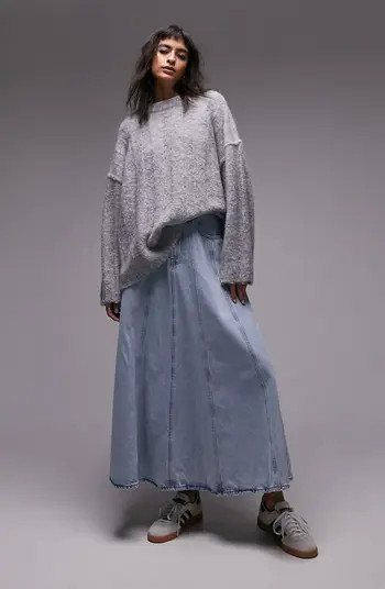 Topshop Fluffy Wide Rib Sweater | Nordstrom | Nordstrom