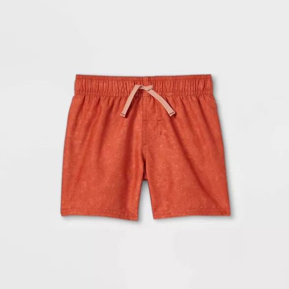 Toddler Boys' Swim Shorts - Cat & Jack™ Rust | Target