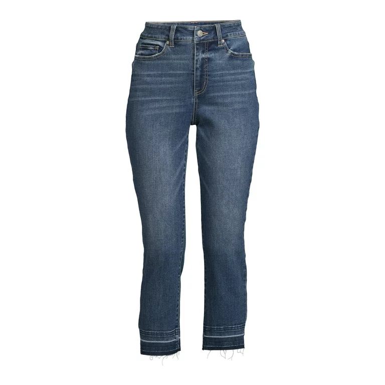 Time and Tru Women's Straight Leg Crop Jeans | Walmart (US)