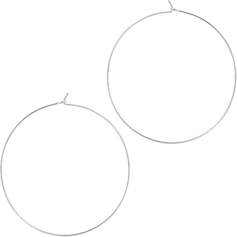 Thin Gold Hoop Earrings for Women - Hypoallergenic Lightweight Gold Hoop Earrings Dainty - Large | Amazon (US)