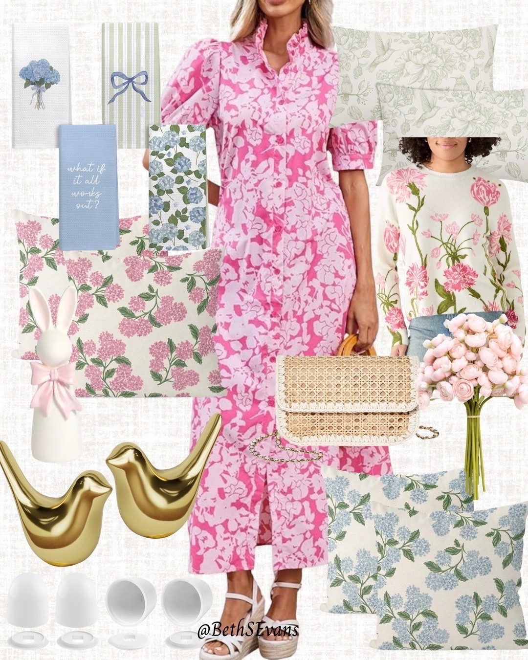 So many beautiful spring finds for your home and closet! I own and love this dress, the florals, and pillow covers! Find the joy in spring with lovely colors and patterns!

#LTKHome #LTKSaleAlert #LTKWorkwear