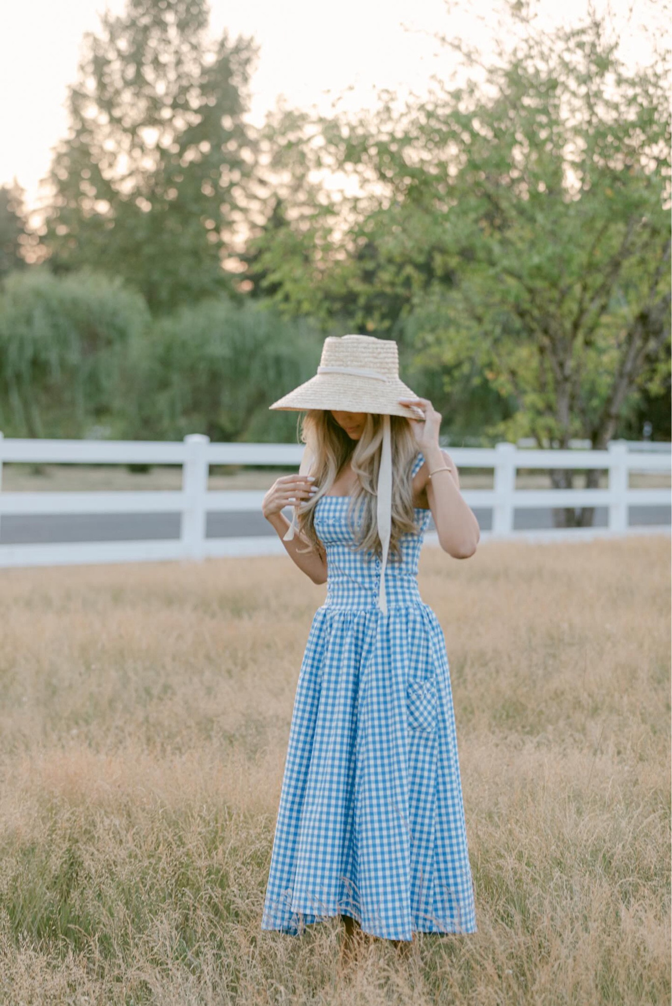  a dress perfect for any occasion 🩵🪽 loving gingham patterns a lot this summer! 

#LTKStyleTip #LTKWedding #LTKTravel