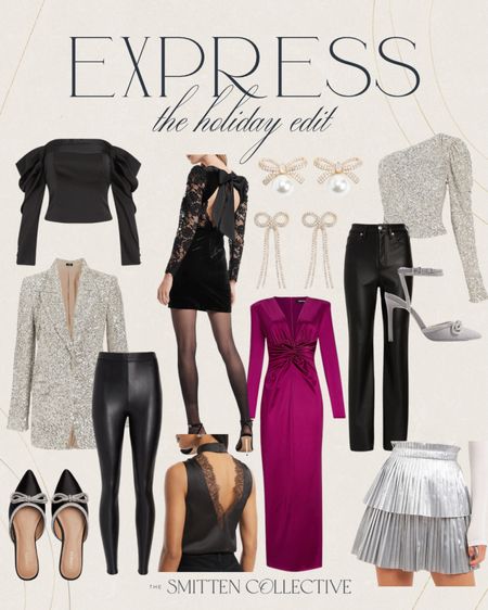 Holiday outfit ideas on sale for 50% off at Express! 

#LTKHoliday #LTKsalealert #LTKunder50