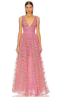Bronx and Banco Megan Gown in Baby Pink from Revolve.com | Revolve Clothing (Global)