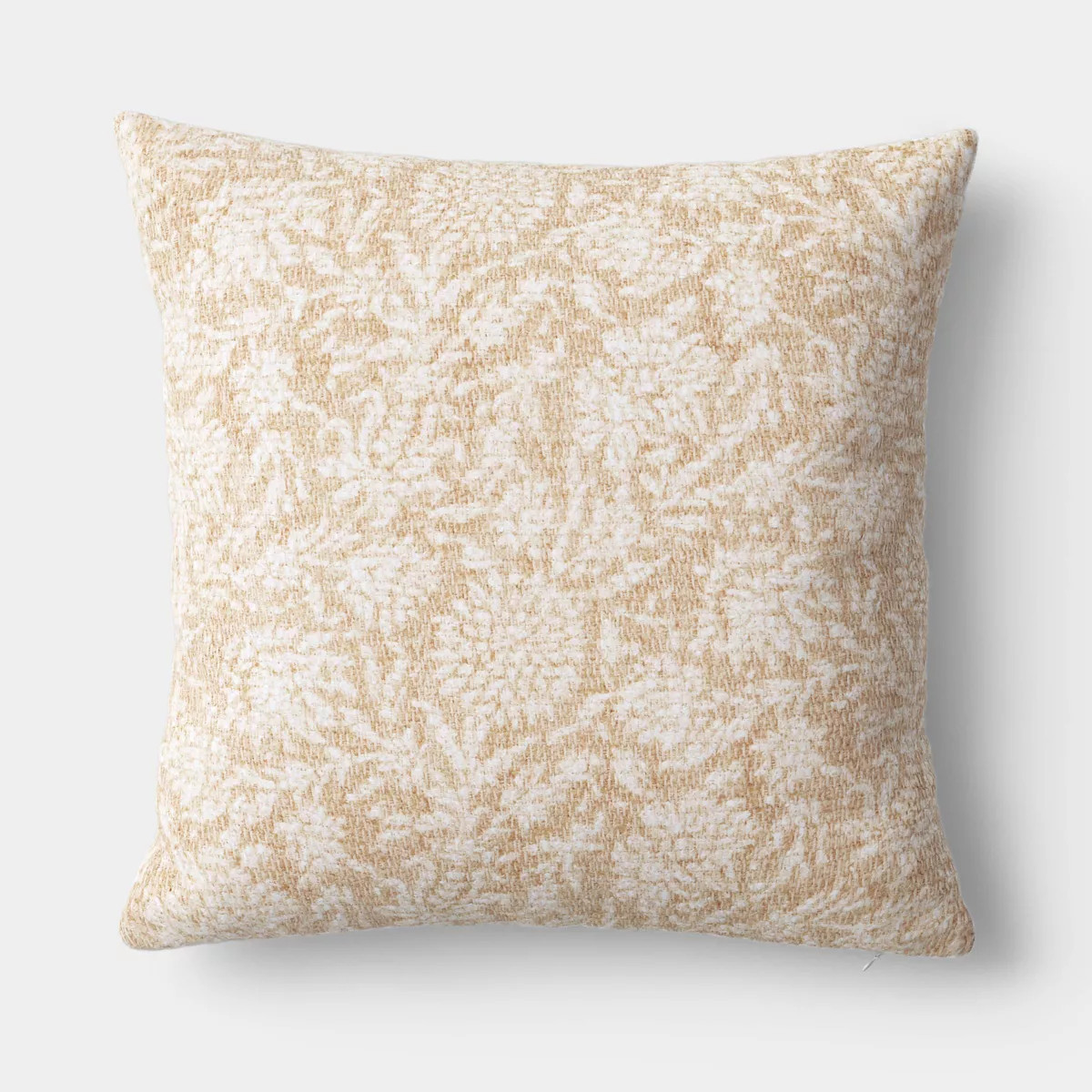 Square Floral Throw Pillow Beige - Threshold™ | Target