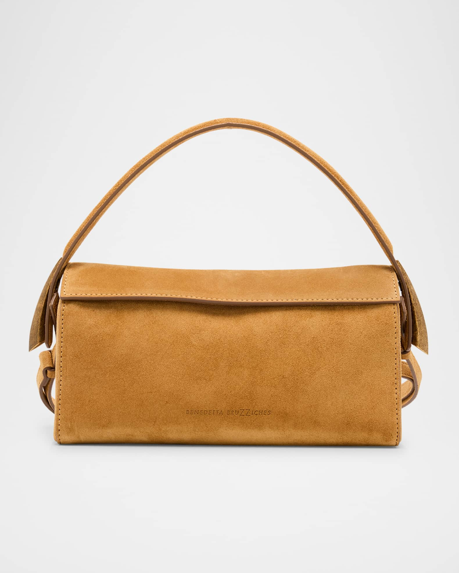 Elif Satin Calf Top-Handle Bag | Neiman Marcus