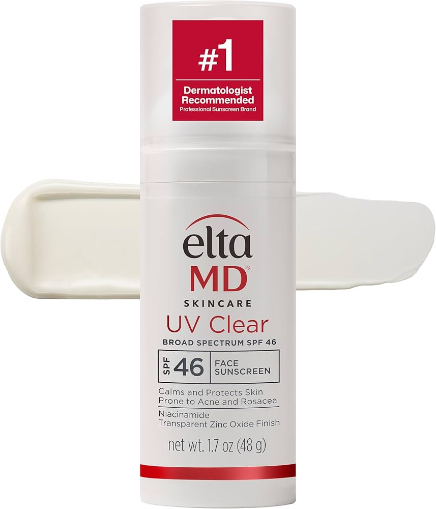 EltaMD UV Clear Face Sunscreen, Oil Free Sunscreen for Sensitive Skin with Zinc Oxide, Dermatolog... | Amazon (US)